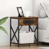 Cabinet de chevet Chêne fumé 41 x 31 x 51 cm Bois d'ingénierie 633795633795