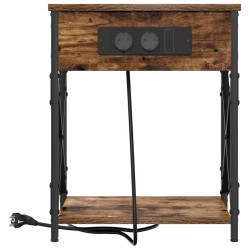 Cabinet de chevet Chêne fumé 41 x 31 x 51 cm Bois d'ingénierie 633795633795