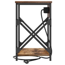 Cabinet de chevet Chêne fumé 41 x 31 x 51 cm Bois d'ingénierie 633795633795