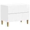 Cabinet de chevet avec tiroir Blanc brillant 62 x 34,5 x 48 cm 633797633797