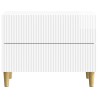 Cabinet de chevet avec tiroir Blanc brillant 62 x 34,5 x 48 cm 633797633797