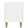 Cabinet de chevet avec tiroir Blanc brillant 62 x 34,5 x 48 cm 633797633797