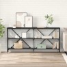 Table console Chêne noir 160 x 30 x 75 cm Bois d'ingénierie 633800633800
