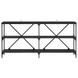 Table console Chêne noir 160 x 30 x 75 cm Bois d'ingénierie 633800633800