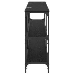 Table console Chêne noir 160 x 30 x 75 cm Bois d'ingénierie 633800633800