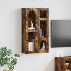 Armoire suspendue avec étagère ELST Chêne fumé 59 x 20 x 100 cm 633801633801