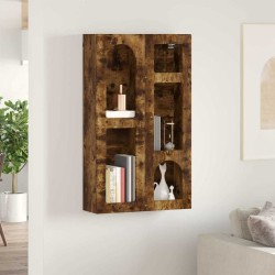 Armoire suspendue avec étagère ELST Chêne fumé 59 x 20 x 100 cm 633801633801