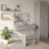 Table de Toilette Gris 100 x 40 x 70 cm Bois d'ingénierie 633807633807