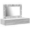 Table de Toilette Gris 100 x 40 x 70 cm Bois d'ingénierie 633807633807