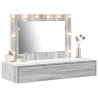 Table de Toilette Gris 100 x 40 x 70 cm Bois d'ingénierie 633807633807