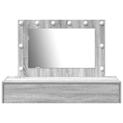 Table de Toilette Gris 100 x 40 x 70 cm Bois d'ingénierie 633807633807