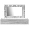 Table de Toilette Gris 100 x 40 x 70 cm Bois d'ingénierie 633807633807