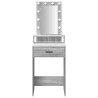 Table de Toilette Gris 50 x 41 x 140 cm Bois d'ingénierie 633809633809