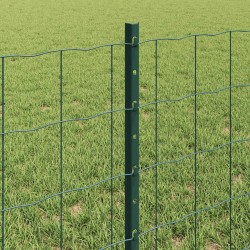 Clôture Euro avec poteau 25 x 0,6 m Acier recouvert de PVC Vert 633818633818