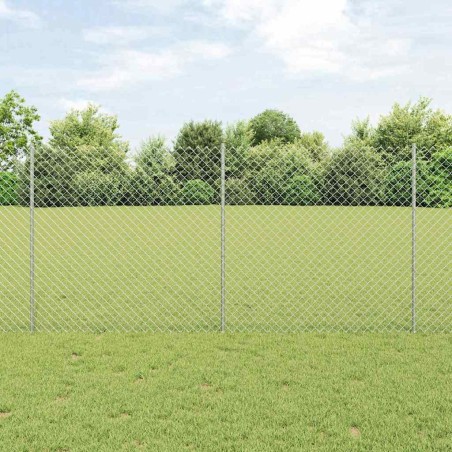 Clôture grillagée avec poteau 10 x 1,2 m Acier galvanisé Maille 633826633826