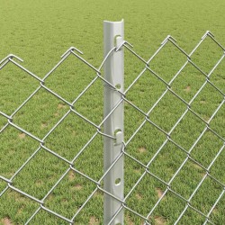 Clôture grillagée avec poteau 10 x 1,2 m Acier galvanisé Maille 633826633826