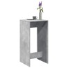 Table de bar gris béton 51x50x103,5 cm bois d'ingénierie 633835633835