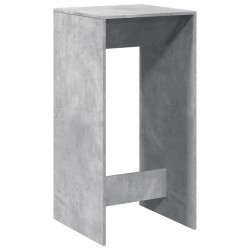 Table de bar gris béton 51x50x103,5 cm bois d'ingénierie 633835633835
