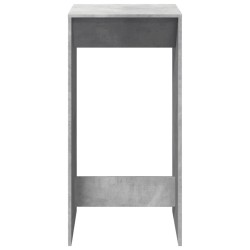 Table de bar gris béton 51x50x103,5 cm bois d'ingénierie 633835633835