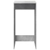 Table de bar gris béton 51x50x103,5 cm bois d'ingénierie 633835633835