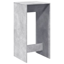 Table de bar gris béton 51x50x103,5 cm bois d'ingénierie 633835633835