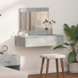 Table de Toilette Gris 83 x 40 x 70 cm Bois d'ingénierie 633839633839