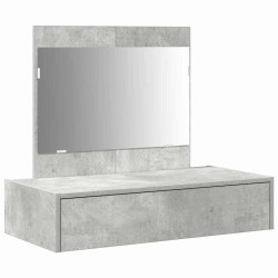 Table de Toilette Gris 83 x 40 x 70 cm Bois d'ingénierie 633839633839