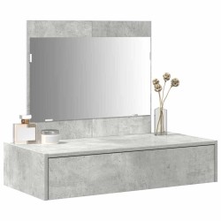 Table de Toilette Gris 83 x 40 x 70 cm Bois d'ingénierie 633839633839
