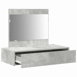 Table de Toilette Gris 83 x 40 x 70 cm Bois d'ingénierie 633839633839