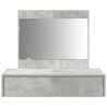 Table de Toilette Gris 83 x 40 x 70 cm Bois d'ingénierie 633839633839