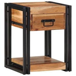 Cabinet de chevet 2 pcs 40 x 35 x 50 cm Bois d'Acacia Massif 633842633842
