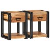 Cabinet de chevet 2 pcs 40 x 35 x 50 cm Bois d'Acacia Massif 633842633842