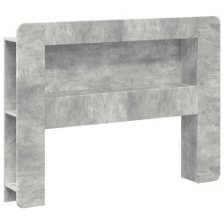 Cabinet de Tête de Lit Gris béton Bois d’ingénierie 633846633846