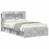 Cabinet de Tête de Lit Gris béton Bois d’ingénierie 633846633846
