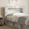 Cabinet de Tête de Lit Gris béton Bois d’ingénierie 633846633846