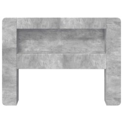 Cabinet de Tête de Lit Gris béton Bois d’ingénierie 633846633846