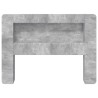 Cabinet de Tête de Lit Gris béton Bois d’ingénierie 633846633846