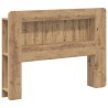 Cabinet de Tête de Lit Chêne artisanal 120 cm Bois d’ingénierie 633847633847