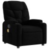 Fauteuil de massage inclinable noir tissu 633851633851