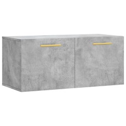 Armoire murale gris béton 80x36,5x35 cm bois d'ingénierie 633853633853