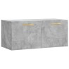 Armoire murale gris béton 80x36,5x35 cm bois d'ingénierie 633853633853