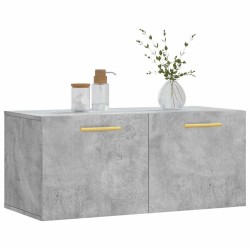 Armoire murale gris béton 80x36,5x35 cm bois d'ingénierie 633853633853