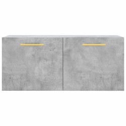 Armoire murale gris béton 80x36,5x35 cm bois d'ingénierie 633853633853
