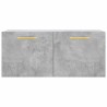 Armoire murale gris béton 80x36,5x35 cm bois d'ingénierie 633853633853