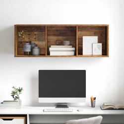 Ensemble meuble TV Montage mural Bois Ancien 37 x 37 x 107 cm 633854633854
