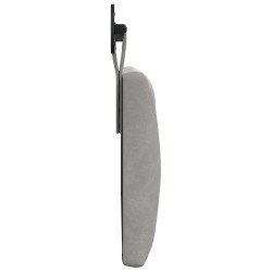 Tête de lit suspendue Avec lumière LED Gris clair Velours 633857633857
