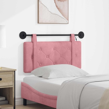 Tête de lit suspendue Avec lumière LED Rose Velours 633859633859