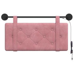 Tête de lit suspendue Avec lumière LED Rose Velours 633859633859