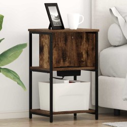 Cabinet de chevet Chêne fumé 38 x 31 x 61 cm Bois d'ingénierie 633860633860