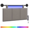 Tête de lit suspendue Avec lumière LED Taupe Tissu 633861633861